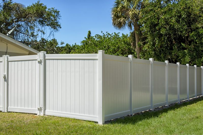 White Pvc Fence Installation